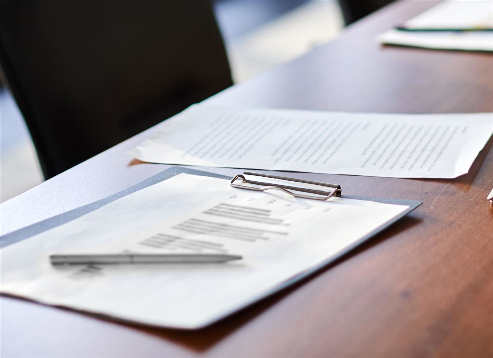 office objects on table